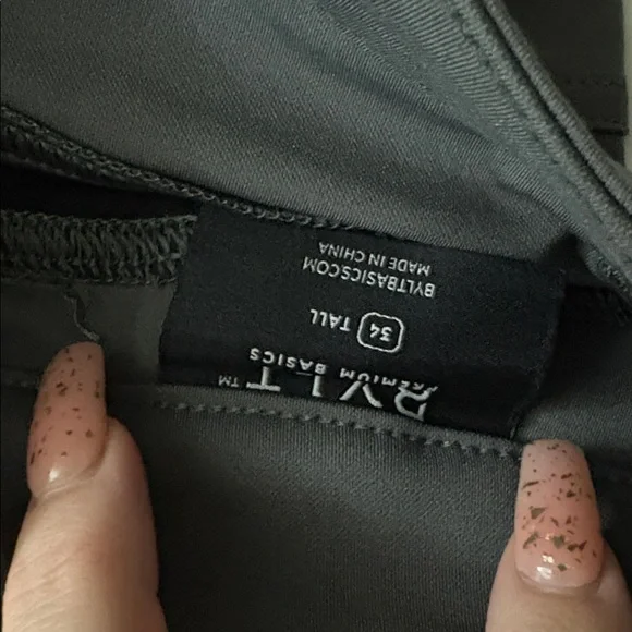 Mens casual pants black & grey - Picture 5 of 11